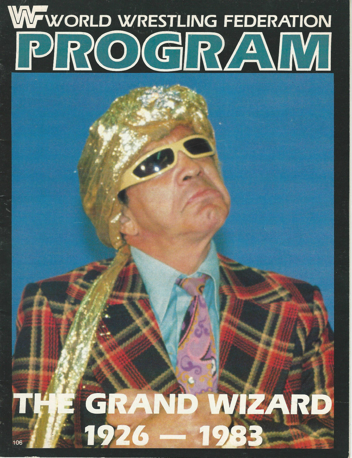 WWF Wrestling Program Volume 106 Magazine PWcatalog