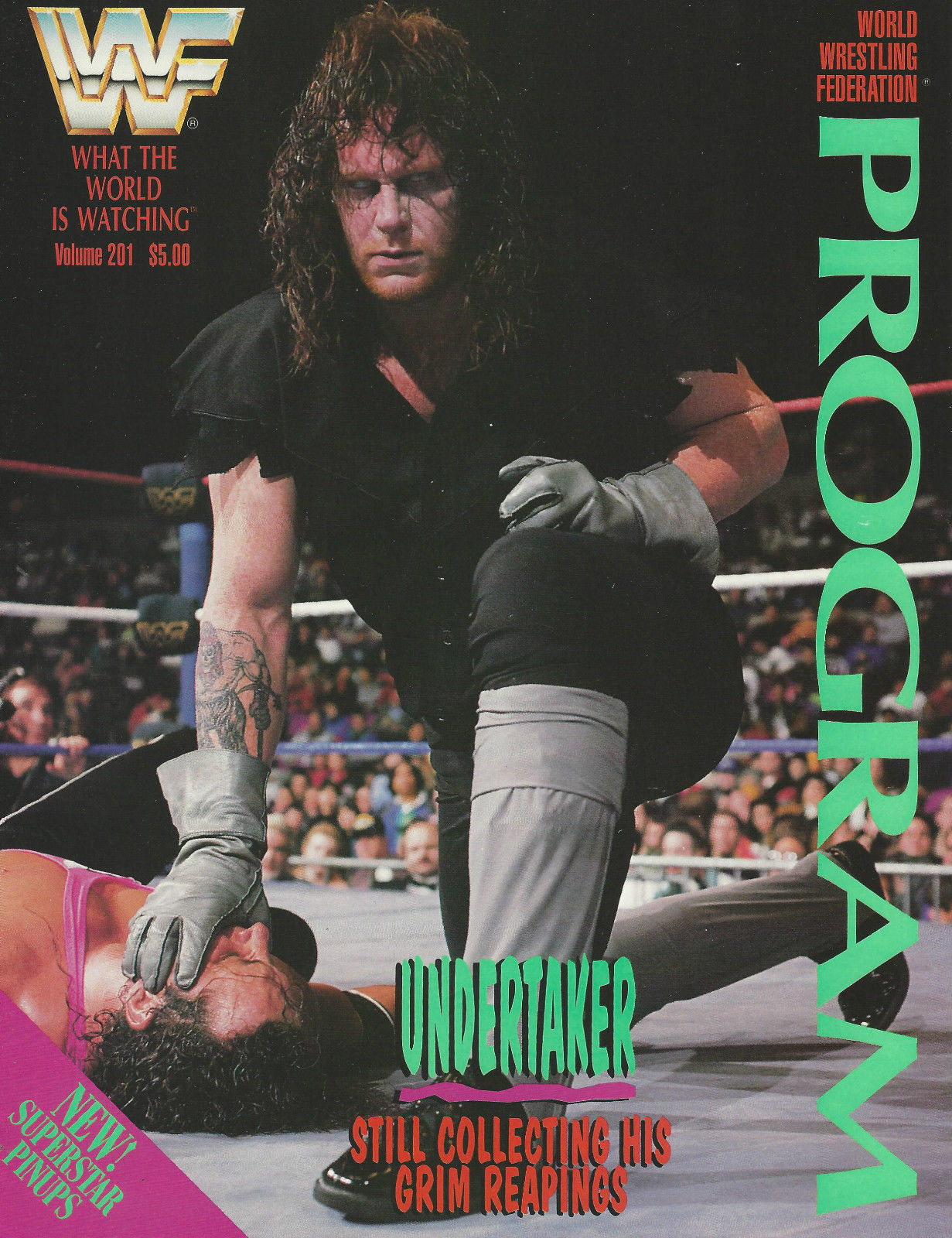WWF Wrestling Program Volume 201 Magazine PWcatalog