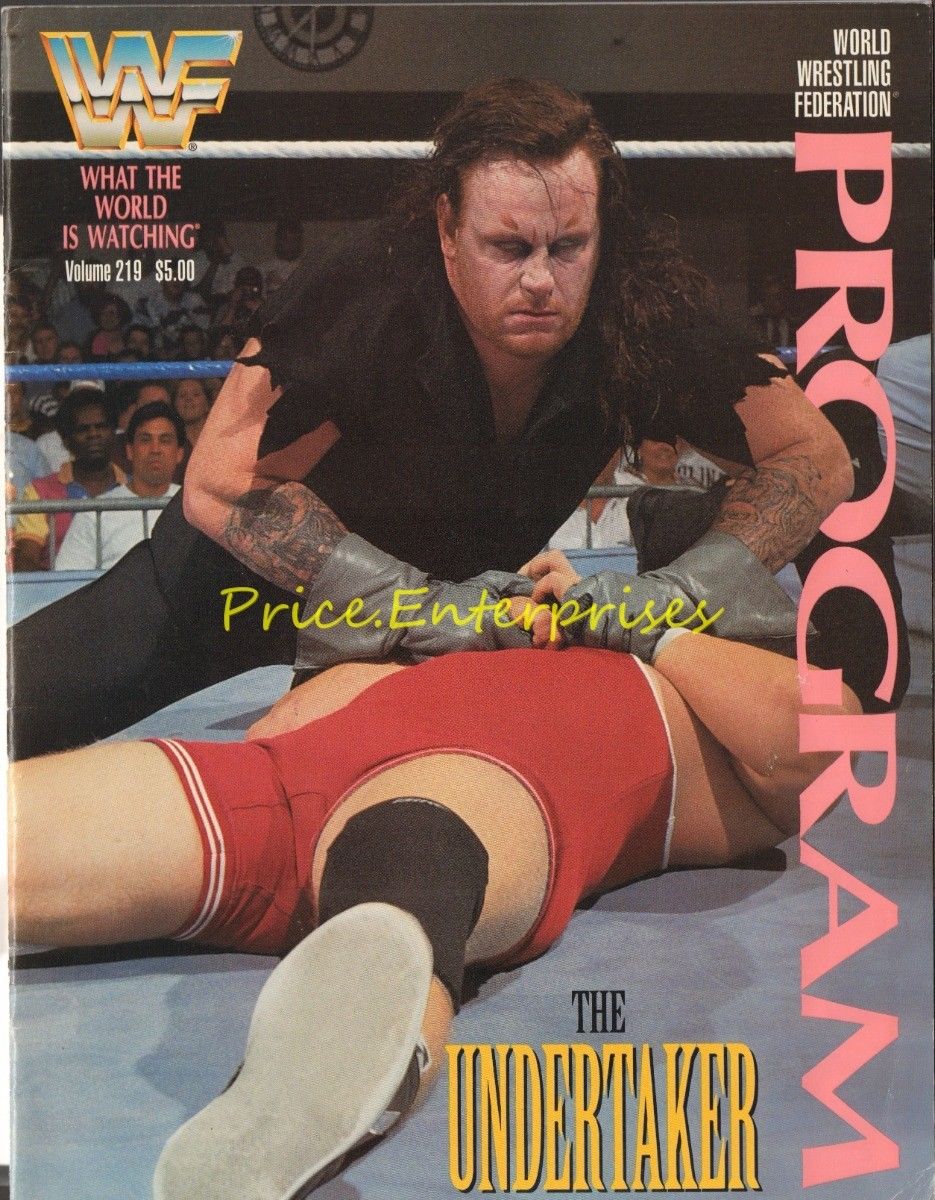 WWF Wrestling Program Volume 219 Magazine PWcatalog