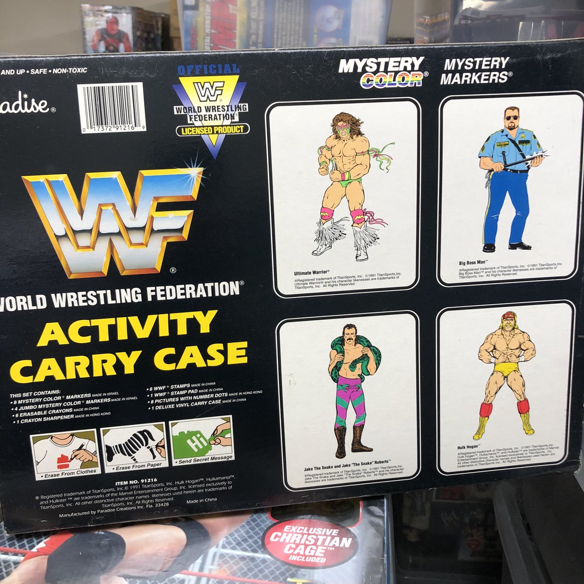 WWF activity carry case Paradise Hulk Hogan, LOD & Bossman PWcatalog