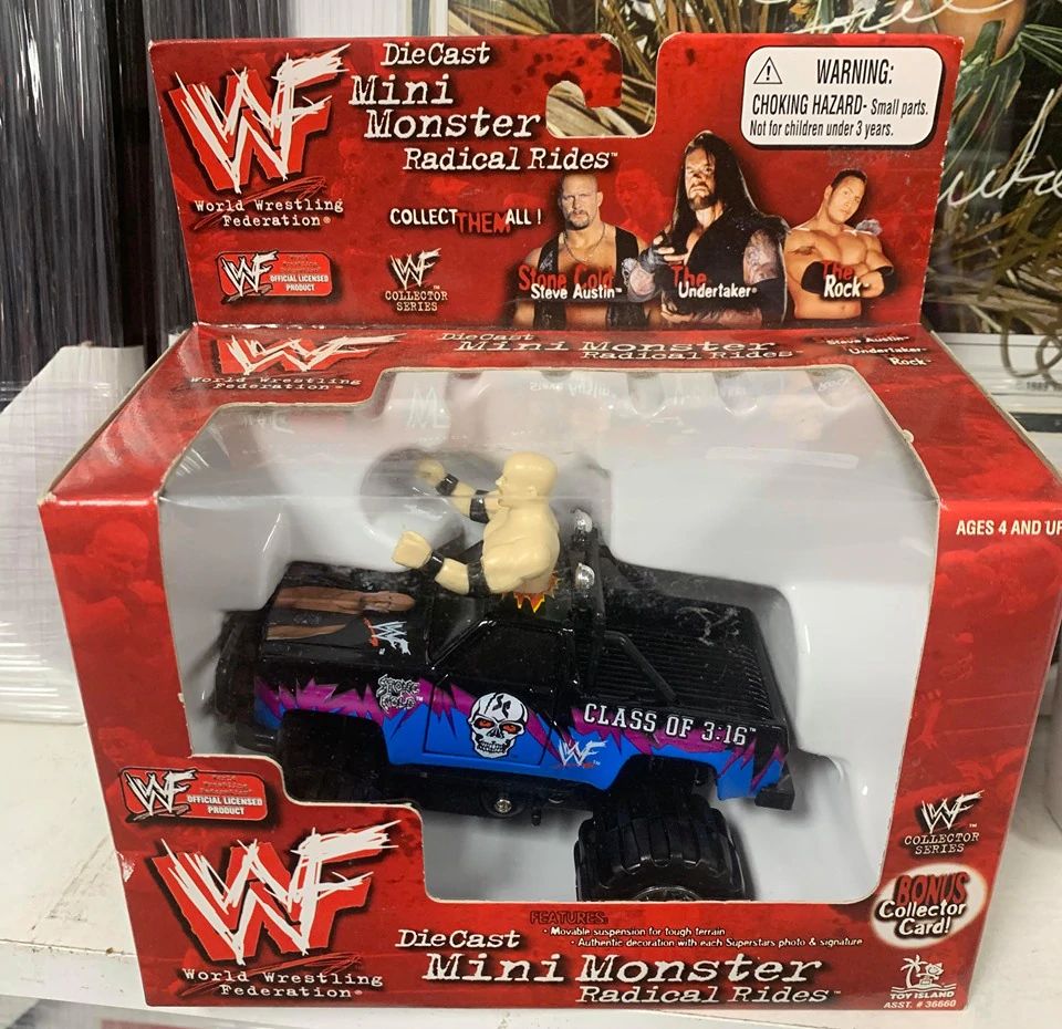 WWF mini monster Radical rides Steve Austin PWcatalog