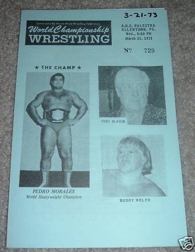 WWWF Program March 1973 Magazine PWcatalog