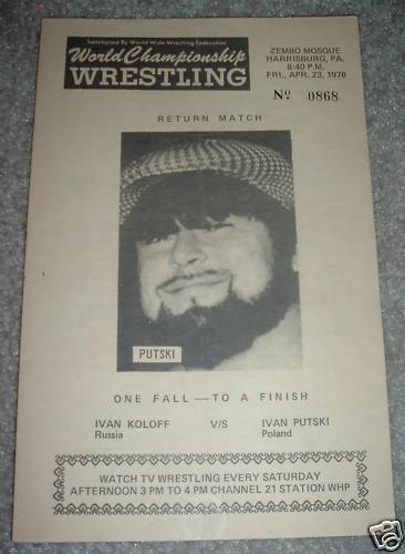 WWWF Program April 1976 Magazine PWcatalog