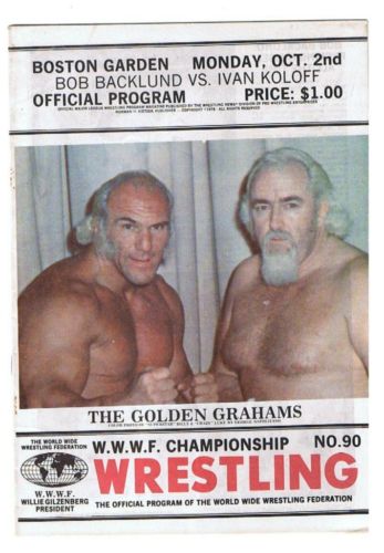 WWWF Program Boston Garden October 1978 Volume 90 Magazine PWcatalog