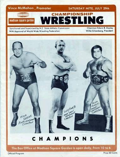 WWWF Program MSG July 1972 Magazine PWcatalog