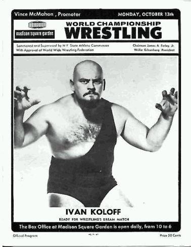 WWWF Program MSG October 1975 Magazine PWcatalog