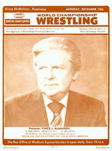 WWWF Program MSG December 1975 Magazine PWcatalog