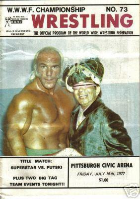 WWWF Program Pittsburgh Civic Arena July 1977 Magazine PWcatalog
