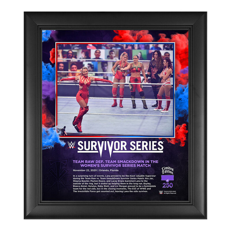 Women's Elimination Match Survivor Series 2020 15 x 17 Commemorative Plaque Pwcatalog