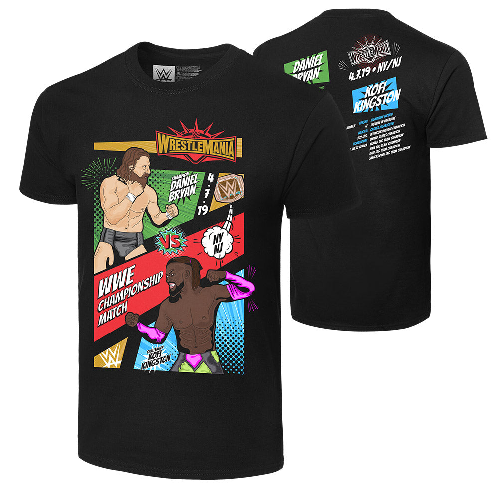 WrestleMania 35 Daniel Bryan v. Kofi Kingston Matchup T-Shirt Pwcatalog