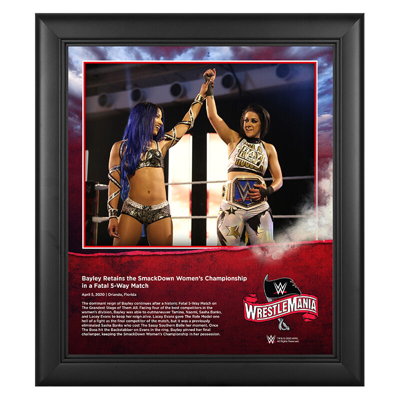 WrestleMania 36 Bayley 15 x 17 Limited Edition Plaque Pwcatalog