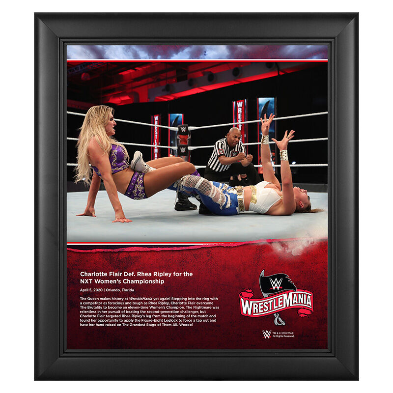 WrestleMania 36 Charlotte Flair 15 x 17 Limited Edition Plaque Pwcatalog