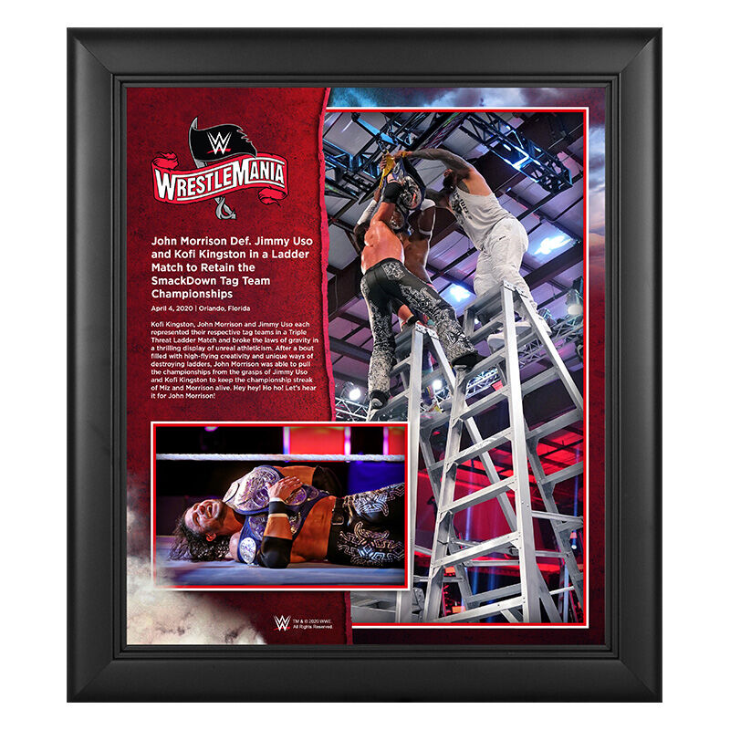 WrestleMania 36 John Morrison 15 x 17 Limited Edition Plaque Pwcatalog