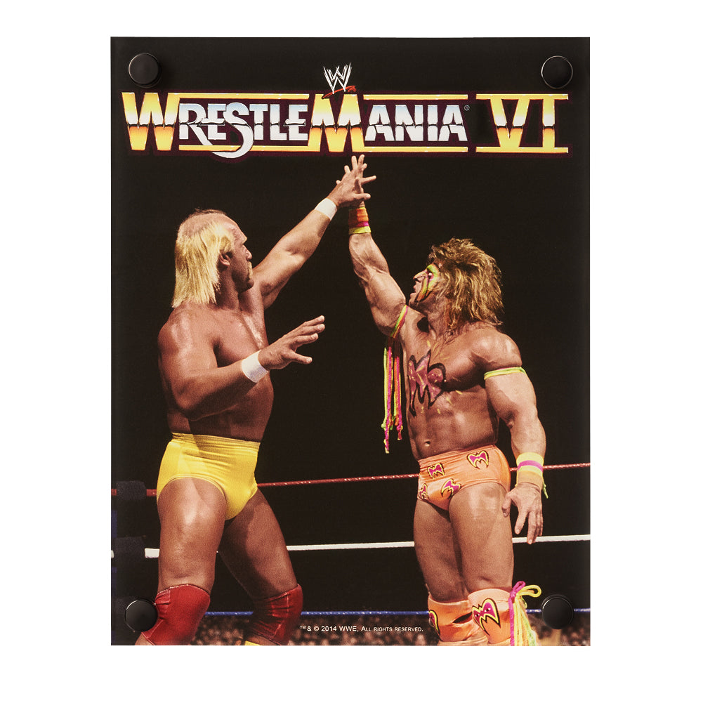 WrestleMania VI The Ultimate Challenge Acrylic Wall Art Pwcatalog