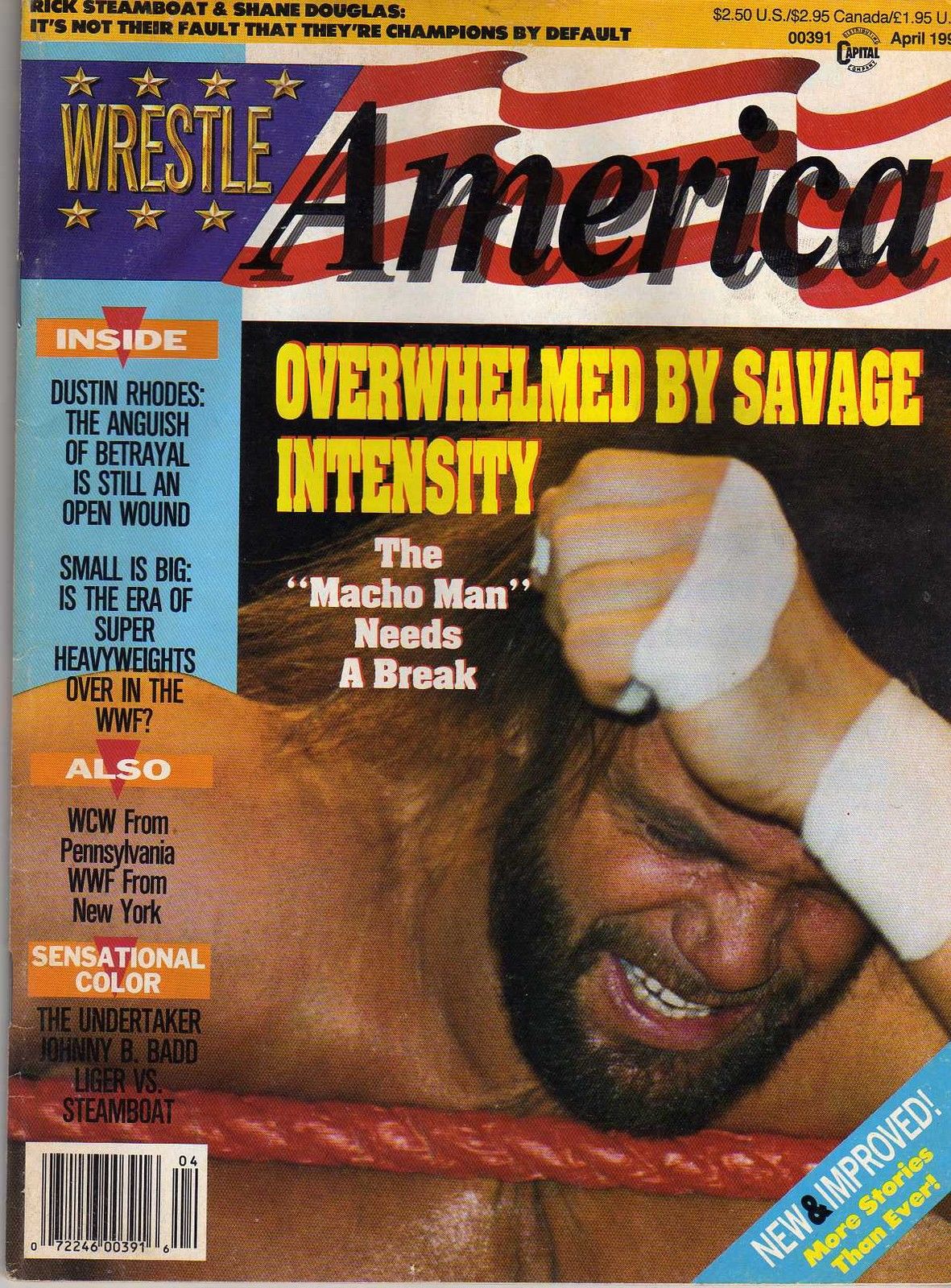 Wrestle America April 1993 Magazine PWcatalog