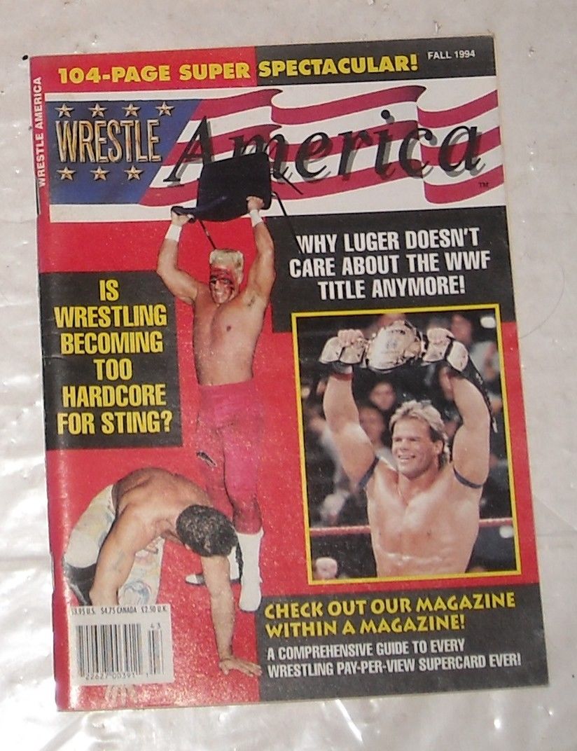 Wrestle America Fall 1994 Magazine PWcatalog