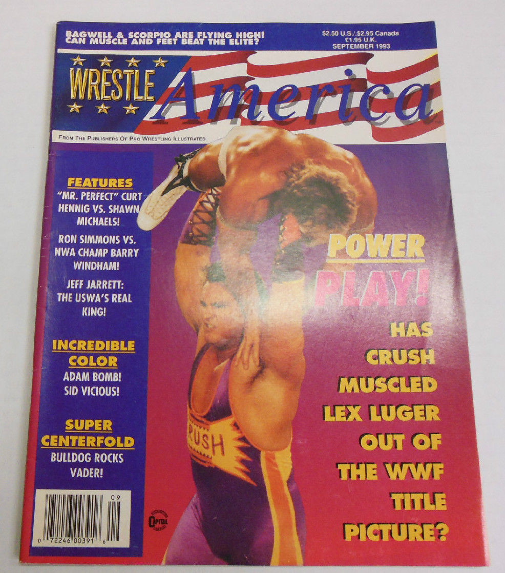 Wrestle America September 1993 Magazine PWcatalog