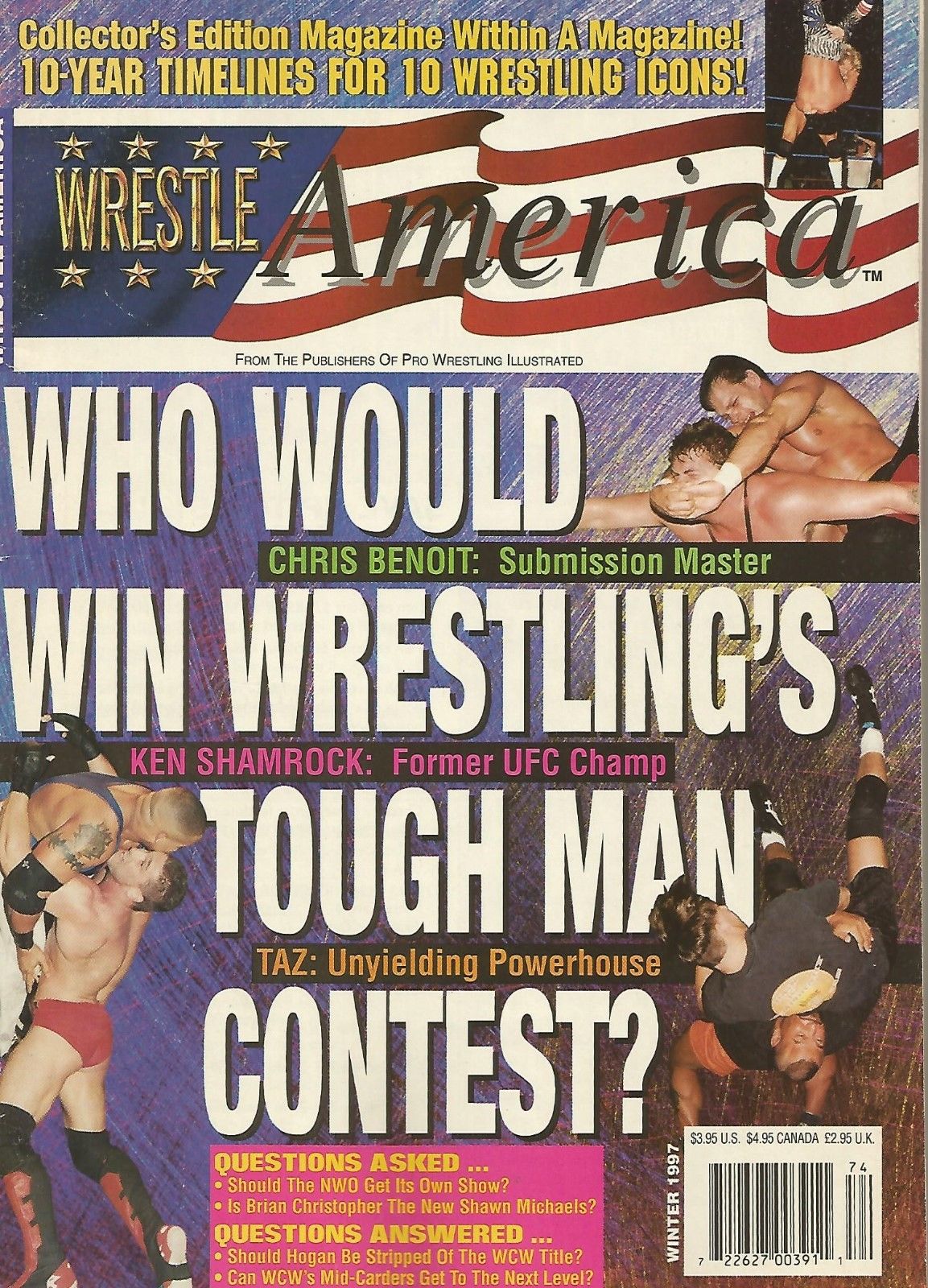 Wrestle America Winter 1997 Magazine PWcatalog