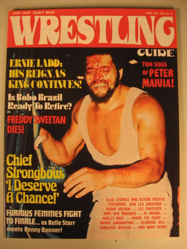 Wrestling Guide February 1975 Magazine PWcatalog