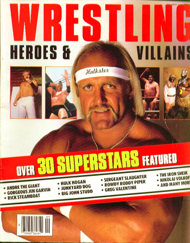 Wrestling Heroes & Villains 1986 Magazine PWcatalog