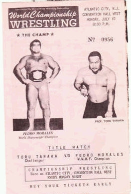 Wrestling Program 1971 07 Atlantic City New Jersey Covention hall arena Magazine PWcatalog