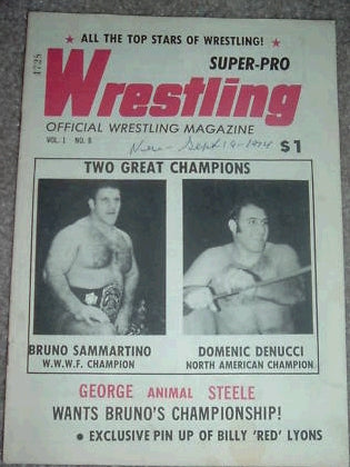 Wrestling Program 1974 Vol 1 #8 Magazine PWcatalog