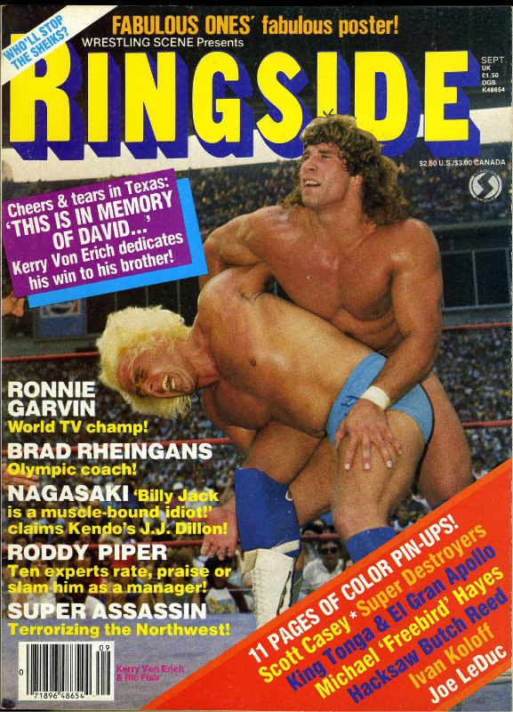 Wrestling Scene Ringside September 1984 Magazine PWcatalog