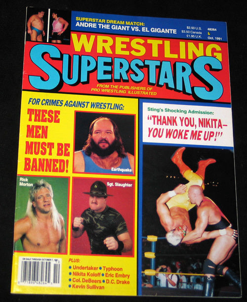 Wrestling Superstars October 1991 Magazine PWcatalog