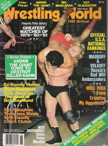 Wrestling World 1981 Magazine PWcatalog