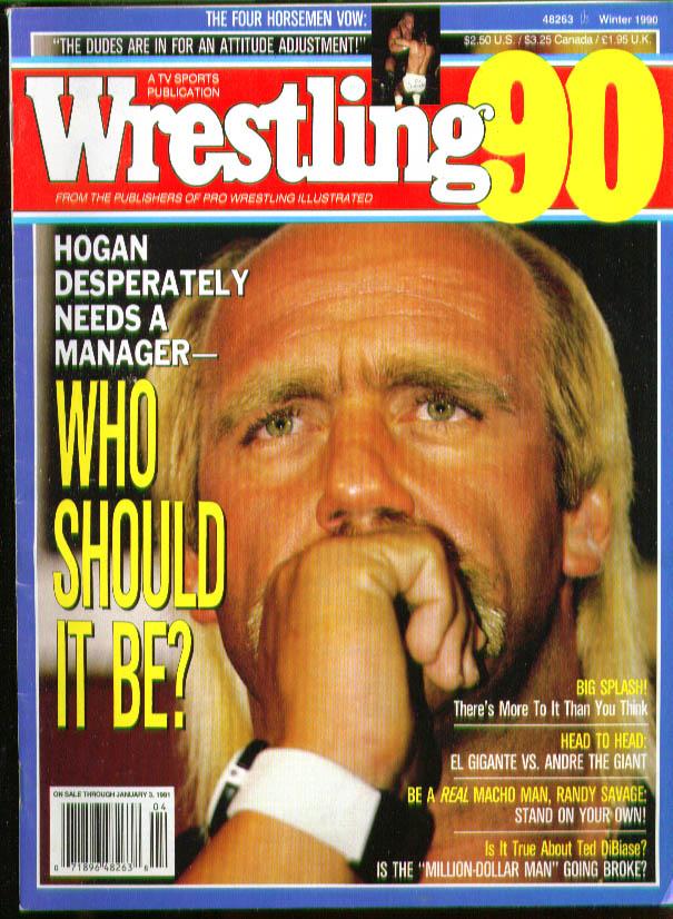 Wrestling winter 1990 Magazine PWcatalog