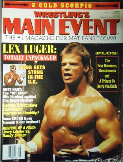 Wrestling's Main Event August 1993 Magazine PWcatalog