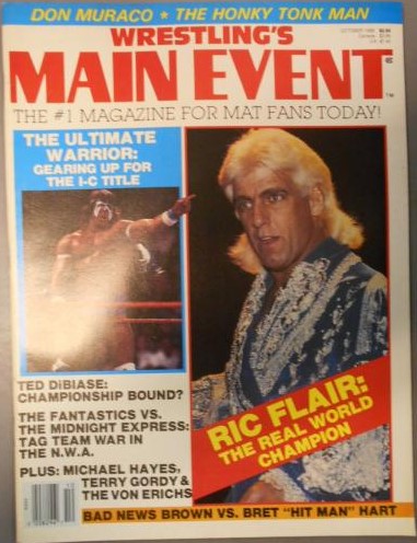 Wrestling's Main Event October 1988 Magazine PWcatalog
