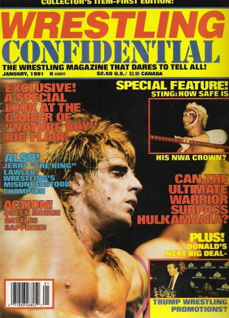 Wrestling Confidential January 1991 Magazine PWcatalog