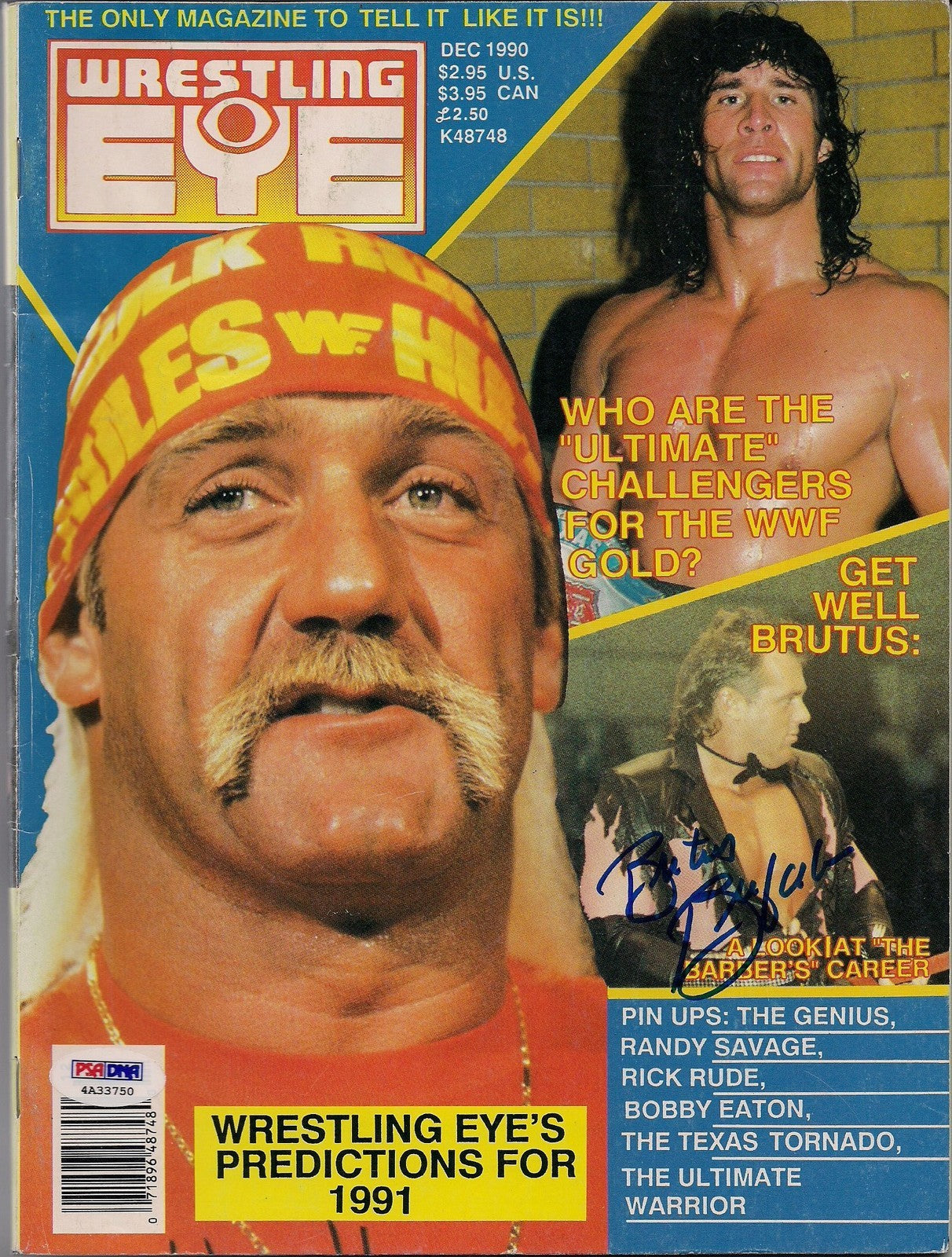 Wrestling Eye December 1990 Magazine PWcatalog