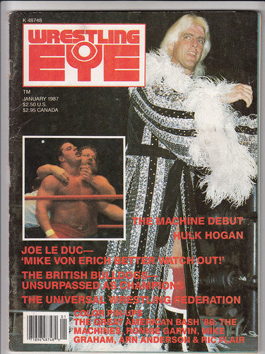 Wrestling Eye January 1987 Magazine PWcatalog