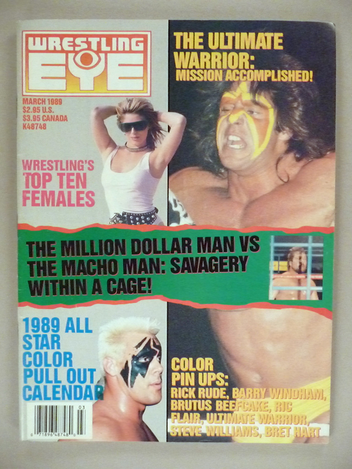 Wrestling Eye March 1989 Magazine PWcatalog