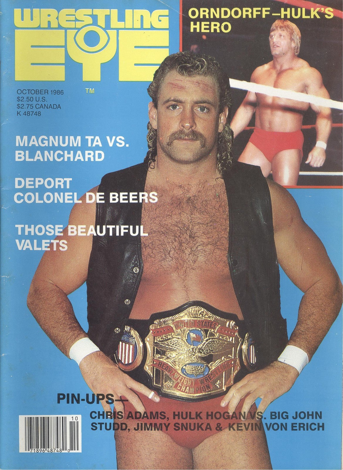 Wrestling Eye October 1986 Magazine PWcatalog