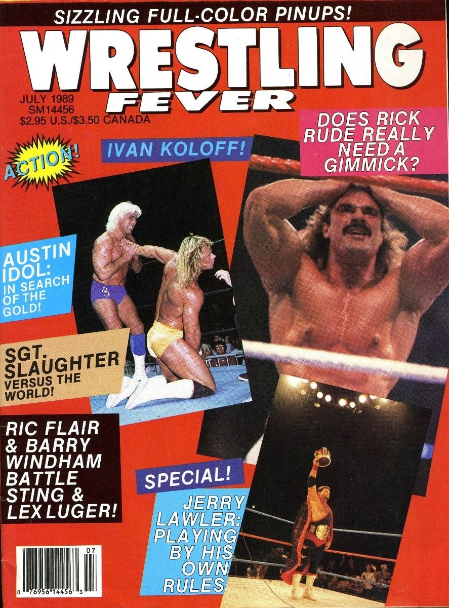 Wrestling Fever July 1989 Magazine PWcatalog