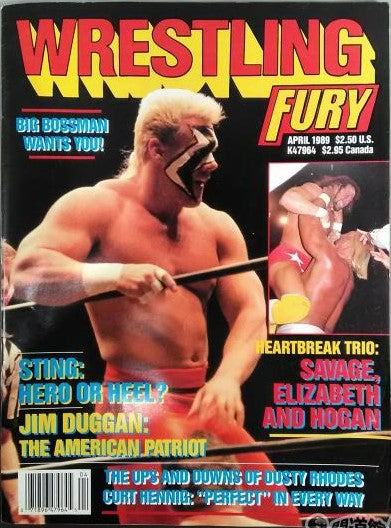 Wrestling Fury April 1989 Magazine PWcatalog