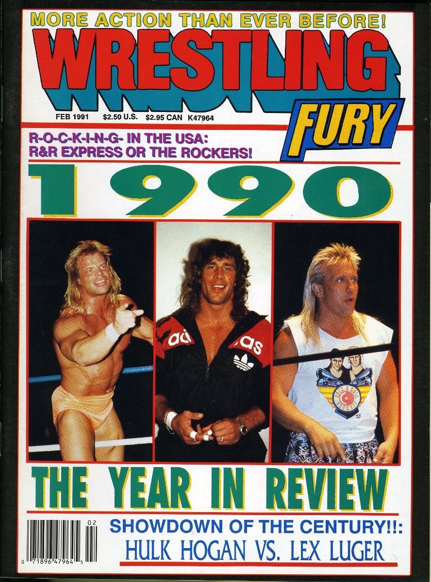 Wrestling Fury February 1991 Magazine PWcatalog