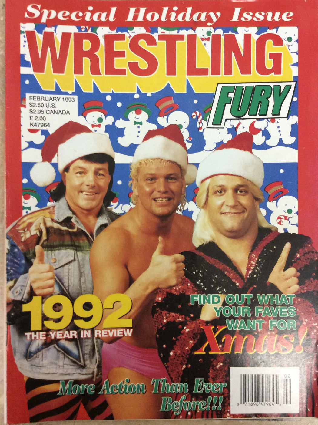 Wrestling Fury February 1993 Magazine PWcatalog