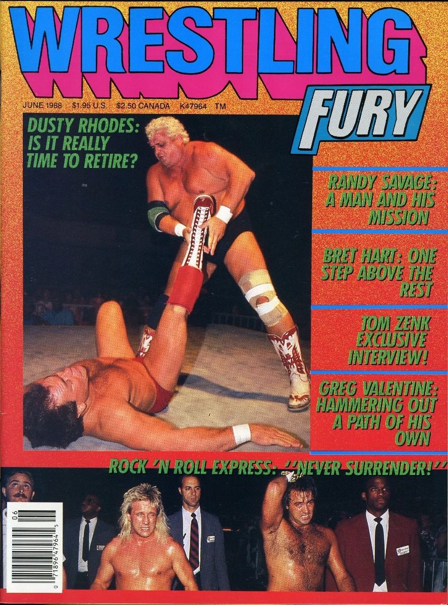 Wrestling Fury June 1988 Magazine PWcatalog