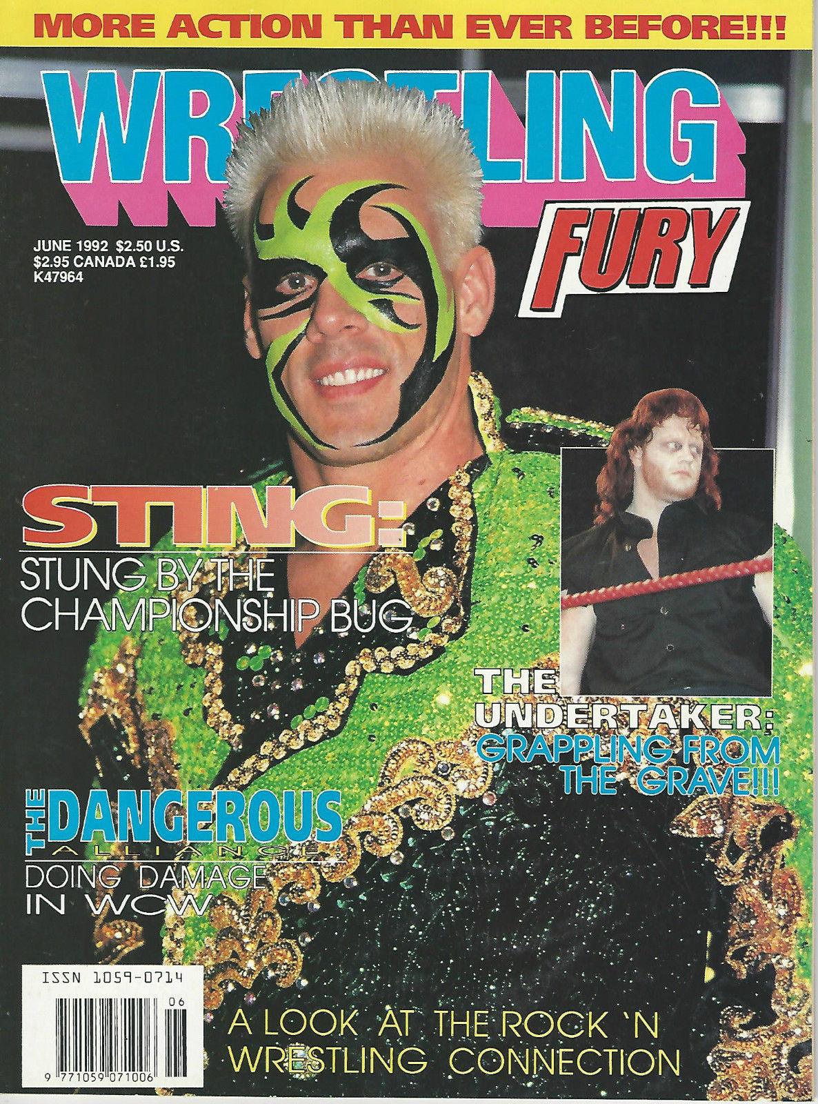 Wrestling Fury June 1992 Magazine PWcatalog