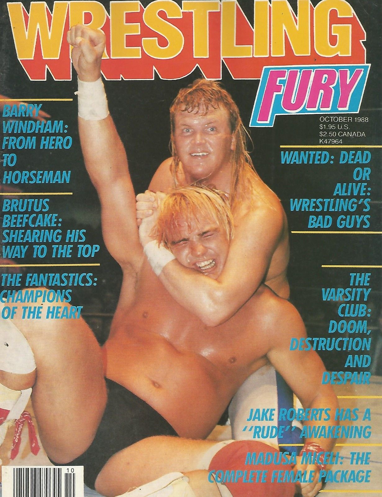 Wrestling Fury October 1988 Magazine PWcatalog