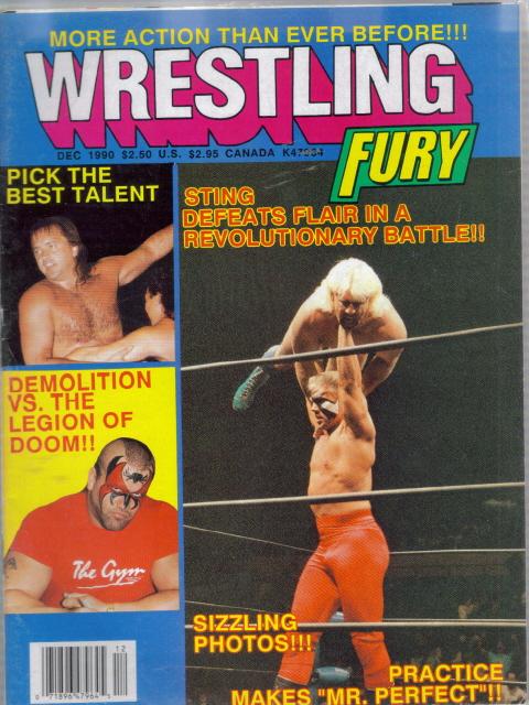 Wrestling Fury December 1990 Magazine PWcatalog