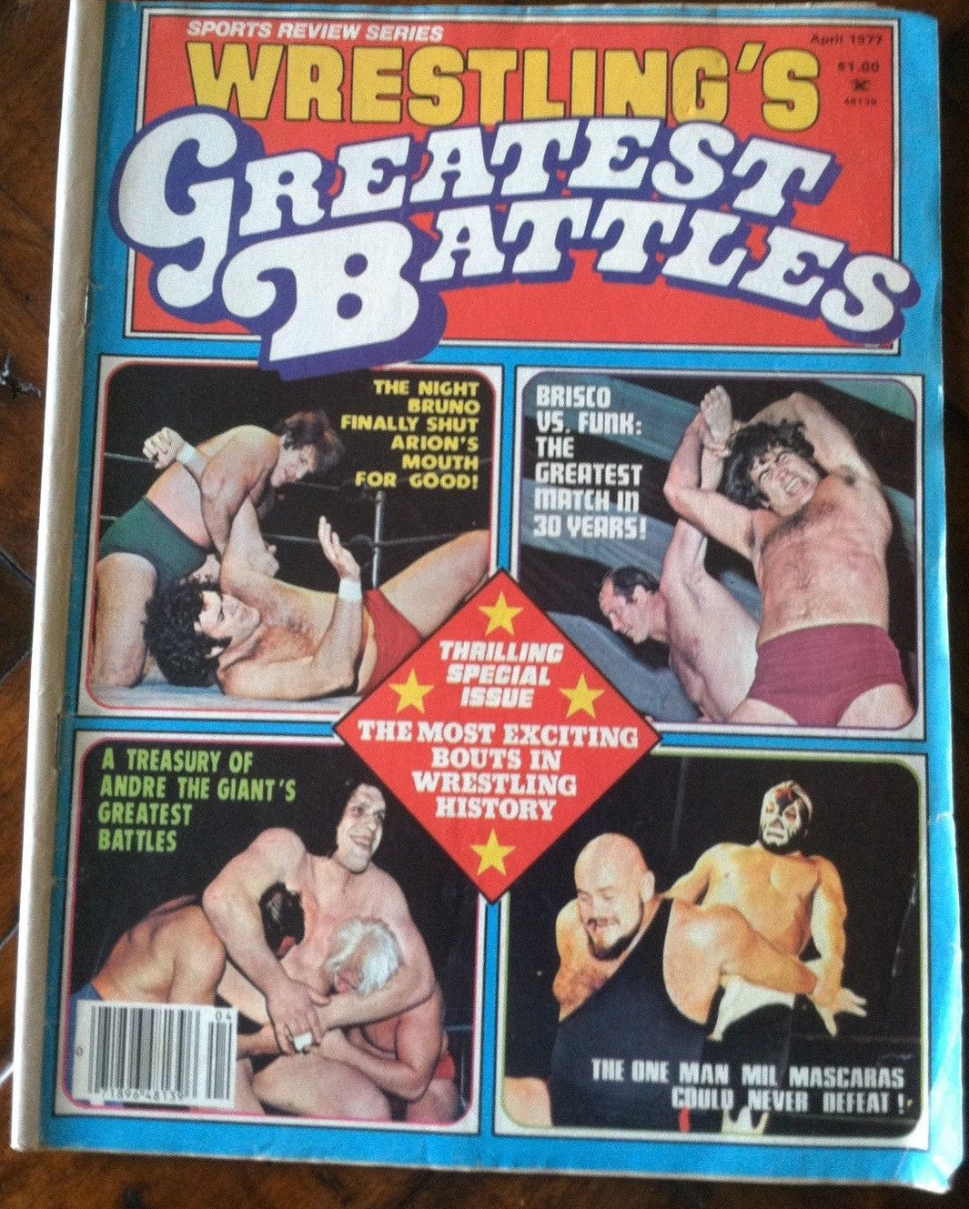 Wrestling Greatest Battles April 1977 Magazine PWcatalog
