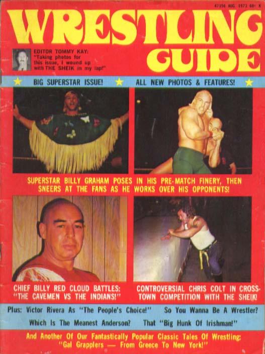 Wrestling Guide August 1973 Magazine PWcatalog