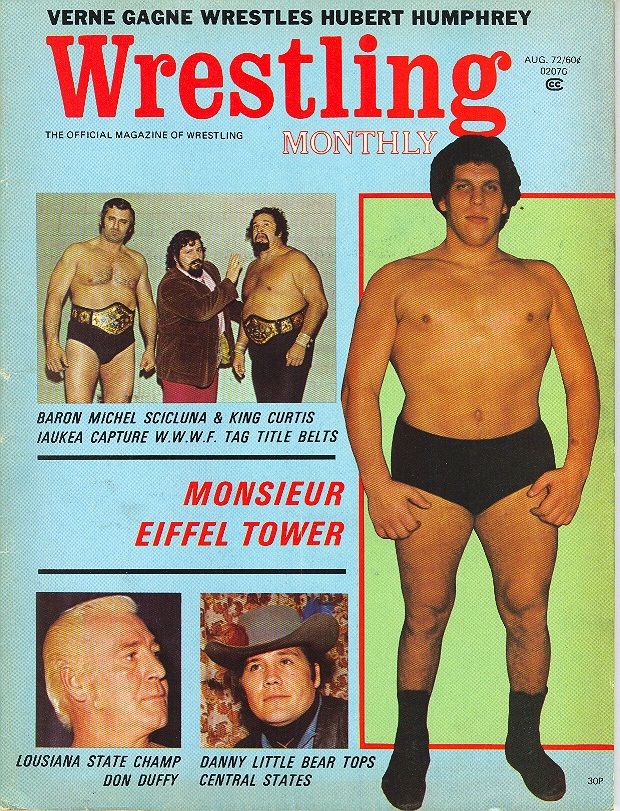 Wrestling Monthly August 1972 Magazine PWcatalog