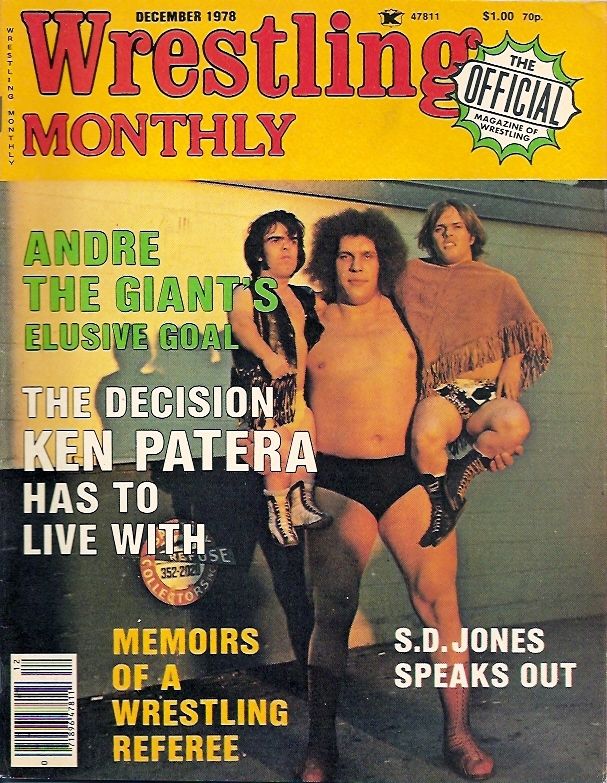 Wrestling Monthly December 1978 Magazine PWcatalog
