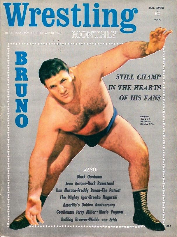 Wrestling Monthly January 1972 Magazine PWcatalog